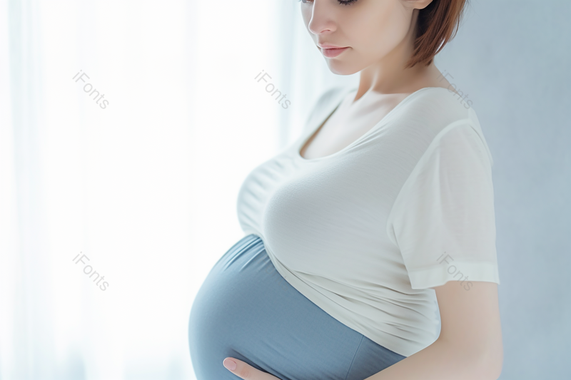 怀孕女人手扶肚子的孕妇近距离镜头,高清,摄影图,摄影图片,图片大全,摄影图免费下载